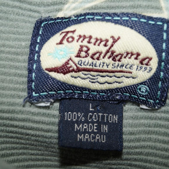 Tommy Bahama Hawaiian Polo Shirt Floral Tropical - Picture 7 of 8